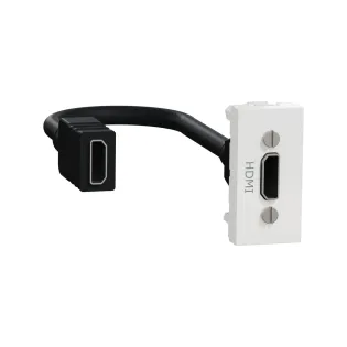 Schneider Electric NU343018, Unica, Beyaz, HDMI Priz, 1 Modül