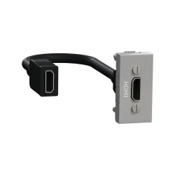 Schneider Electric NU343030, Unica, Alüminyum, HDMI Priz, 1 Modül