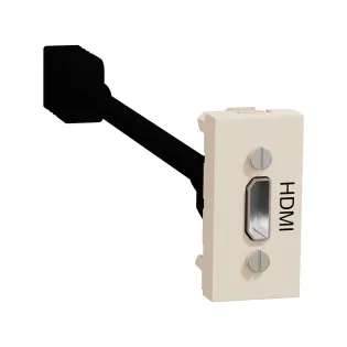 Schneider Electric NU343044, Unica, Krem, HDMI Priz, 1 Modül