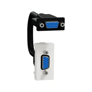 Schneider Electric NU343218, Unica, Beyaz, HD15 VGA Dişi Priz, 1 Modül