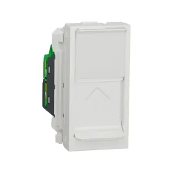 Schneider Electric NU344818, Unica, Beyaz, Data İnternet Prizi, RJ45, CAT 6a-STP, 1 Modül