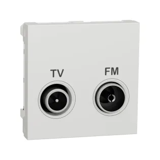 Schneider Electric NU345118, Unica, Beyaz, TV ve FM Prizi, 2 Modül