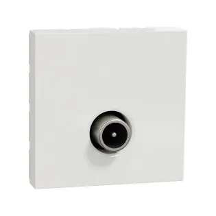 Schneider Electric NU346218, Unica, Beyaz, TV Prizi, Erkek, 2 Modül