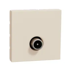 Schneider Electric NU346244, Unica, Krem, TV Prizi, Erkek, 2 Modül