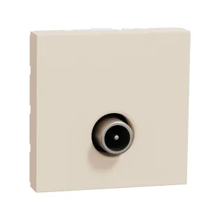 Schneider Electric NU346244, Unica, Krem, TV Prizi, Erkek, 2 Modül