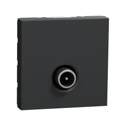 Schneider Electric NU346254, Unica, Antrasit, TV Prizi, Erkek, 2 Modül