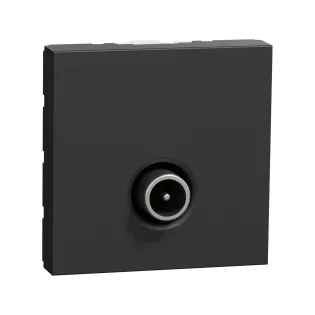 Schneider Electric NU346254, Unica, Antrasit, TV Prizi, Erkek, 2 Modül