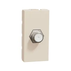 Schneider Electric NU346844, Unica, Krem, TV Prizi, F Tipi, 1 Modül