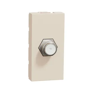 Schneider Electric NU346844, Unica, Krem, TV Prizi, F Tipi, 1 Modül