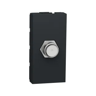 Schneider Electric NU346854, Unica, Antrasit, TV Prizi, F Tipi, 1 Modül