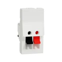 Schneider Electric NU348718, Unica, Beyaz, Hoparlör Prizi, 1 Stereo Çıkış, 1 Modül