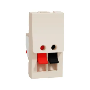 Schneider Electric NU348744, Unica, Krem, Hoparlör Prizi, 1 Stereo Çıkış, 1 Modül