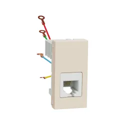 Schneider Electric NU349144, Unica, Krem, Telefon Nümeris Prizi, RJ11, 4 Kontaklı, 1 Modül