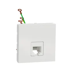 Schneider Electric NU349718, Unica, Alüminyum, Telefon Nümeris Prizi, RJ11, 4 Kontaklı, 2 Modül