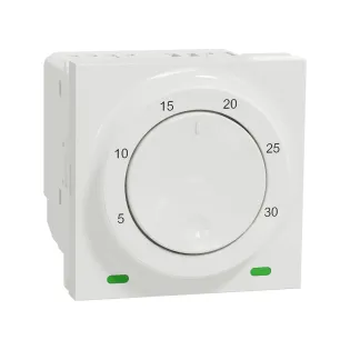Schneider Electric NU350118, Unica, Beyaz, Termostat, 2300W, 2 Modül