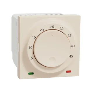 Schneider Electric NU350144, Unica, Krem, Termostat, 2300W, 2 Modül
