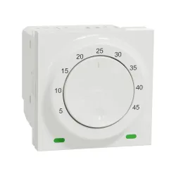 Schneider Electric NU350318, Unica, Beyaz, Zemin Termostatı, 10 Amper, 2 Modül