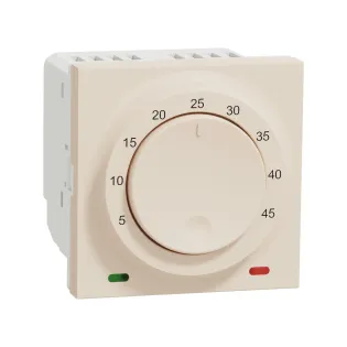 Schneider Electric NU350344, Unica, Krem, Zemin Termostatı, 10 Amper, 2 Modül