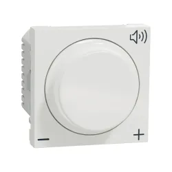 Schneider Electric NU360218, Unica, Beyaz, Ses Potansiyometresi, 2 Modül