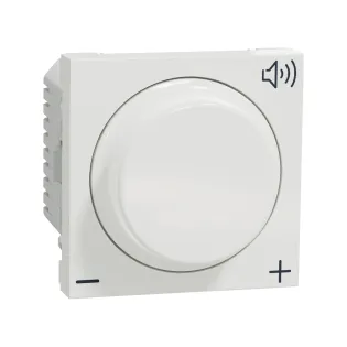 Schneider Electric NU360218, Unica, Beyaz, Ses Potansiyometresi, 2 Modül
