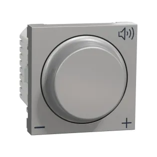 Schneider Electric NU360230, Unica, Alüminyum, Ses Potansiyometresi, 2 Modül