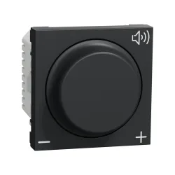 Schneider Electric NU360254, Unica, Antrasit, Ses Potansiyometresi, 2 Modül