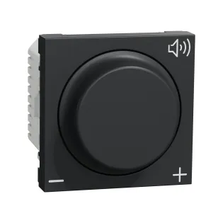 Schneider Electric NU360254, Unica, Antrasit, Ses Potansiyometresi, 2 Modül