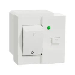 Schneider Electric NU361218, Unica, Beyaz, Kaçak Akım Rölesi Anahtarı, 16 Amper, 2 Modül