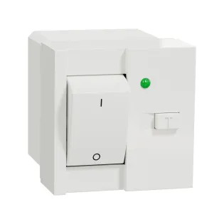Schneider Electric NU361218, Unica, Beyaz, Kaçak Akım Rölesi Anahtarı, 16 Amper, 2 Modül