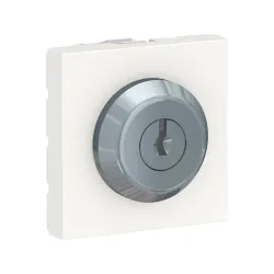 Schneider Electric NU370118, Unica, Beyaz, Kilitli Anahtar, 3 Konumlu, 2 Modül