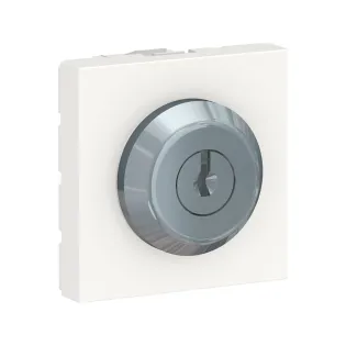 Schneider Electric NU370118, Unica, Beyaz, Kilitli Anahtar, 3 Konumlu, 2 Modül