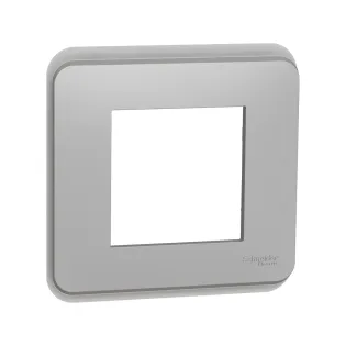 Schneider Electric NU400230, Unica Pro, Alüminyum, Tekli Çerçeve