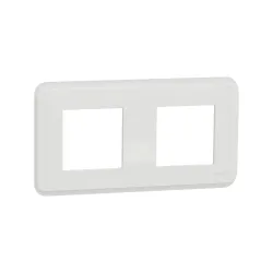 Schneider Electric NU400418, Unica Pro, Beyaz, İkili Çerçeve