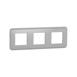 Schneider Electric NU400630, Unica Pro, Alüminyum, Üçlü Çerçeve