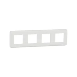 Schneider Electric NU400818, Unica Pro, Beyaz, Dörtlü Çerçeve