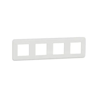 Schneider Electric NU400818, Unica Pro, Beyaz, Dörtlü Çerçeve