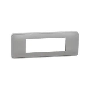 Schneider Electric NU411630, Unica Pro, Alüminyum, Çerçeve, 6 Modül