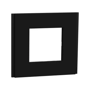 Schneider Electric NU600272, Unica Deco Materials, Kauçuk Yüzeyli, Tekli Çerçeve