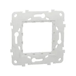 Schneider Electric NU7002P, Unica, Plastik Montaj Plakası, Tekli, Tırnaksız