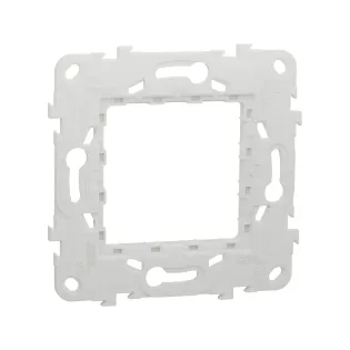 Schneider Electric NU7002P, Unica, Plastik Montaj Plakası, Tekli, Tırnaksız