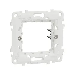 Schneider Electric NU7002PG, Unica, Plastik Montaj Plakası, Tekli, Tırnaklı