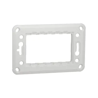 Schneider Electric NU7103P, Unica, Plastik Montaj Plakası, 3 Modül