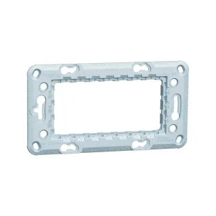 Schneider Electric NU7104, Unica, Zamak Montaj Plakası, 4 Modül