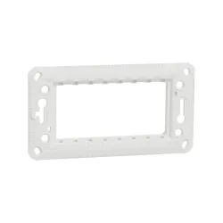 Schneider Electric NU7104P, Unica, Plastik Montaj Plakası, 4 Modül