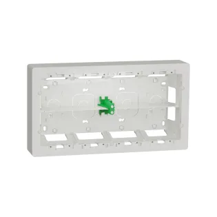 Schneider Electric NU821020, Unica System Plus, Beyaz, 2x10 Modül Sıva Üstü Yatay Montaj Kasası
