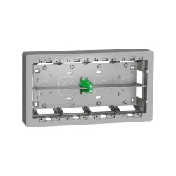 Schneider Electric NU821030, Unica System Plus, Alüminyum, 2x10 Modül Sıva Üstü Yatay Montaj Kasası