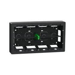 Schneider Electric NU821054, Unica System Plus, Antrasit, 2x10 Modül Sıva Üstü Yatay Montaj Kasası
