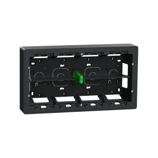 Schneider Electric NU821054, Unica System Plus, Antrasit, 2x10 Modül Sıva Üstü Yatay Montaj Kasası