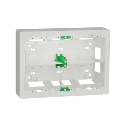 Schneider Electric NU821820, Unica System Plus, Beyaz, 2x8 Modül Sıva Üstü Yatay Montaj Kasası