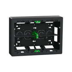 Schneider Electric NU821854, Unica System Plus, Antrasit, 2x8 Modül Sıva Üstü Yatay Montaj Kasası